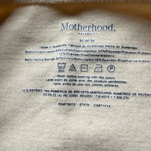 Motherhood Maternity Charcoal Grey Cropped Leggings Size Medium New w Tags - Picture 5 of 11